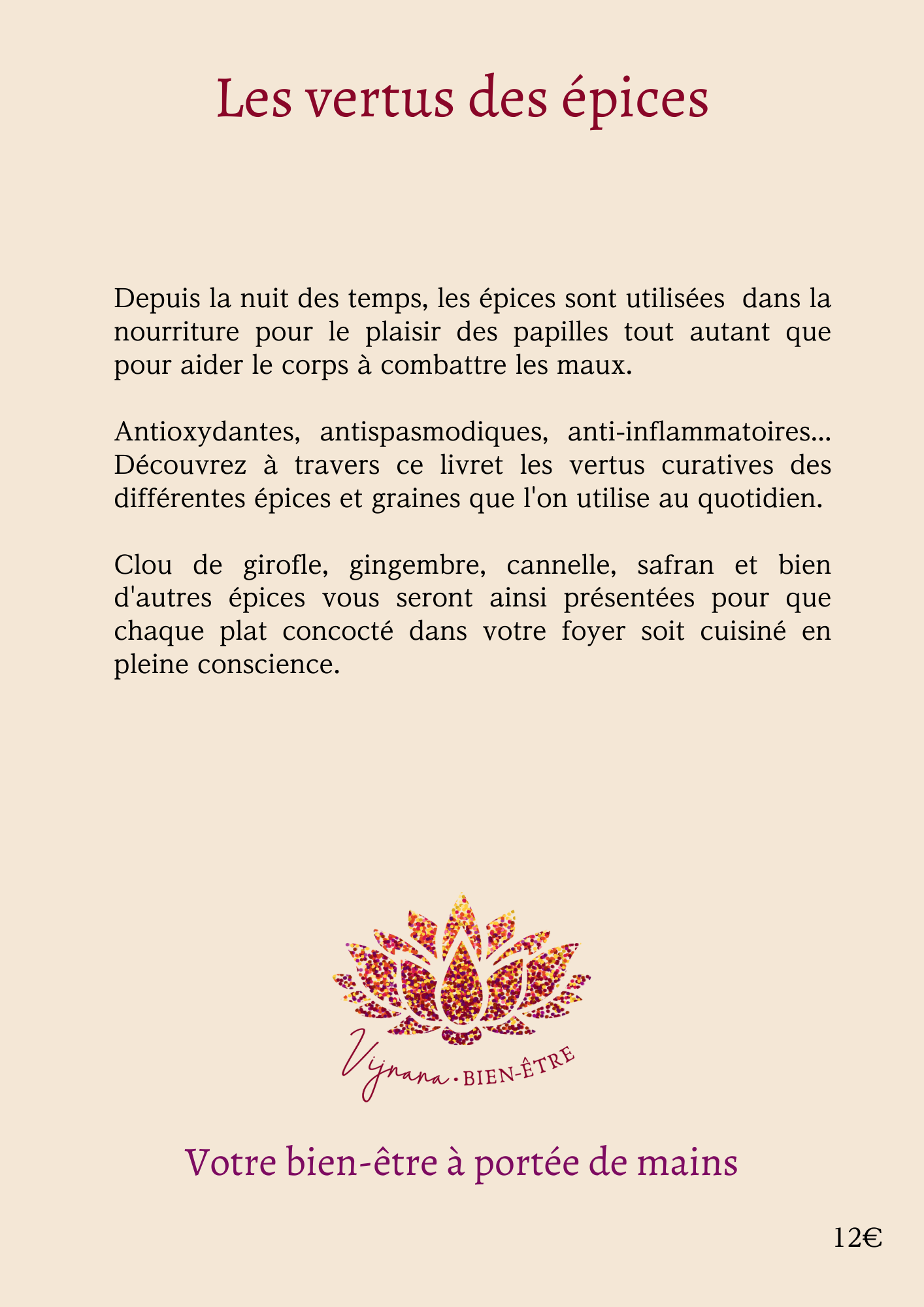 livret médecine ayurvédique Vijnana Bien-Être